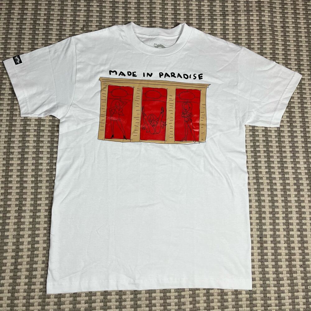 Made In Paradise Red District White Tee T Shirt Men’s Sz‎ M New
